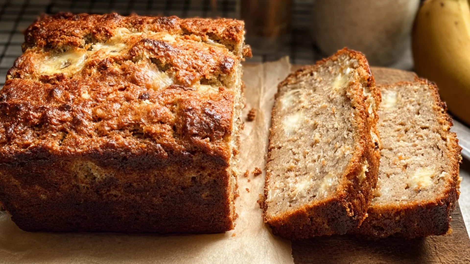 Cottage cheese banana bread