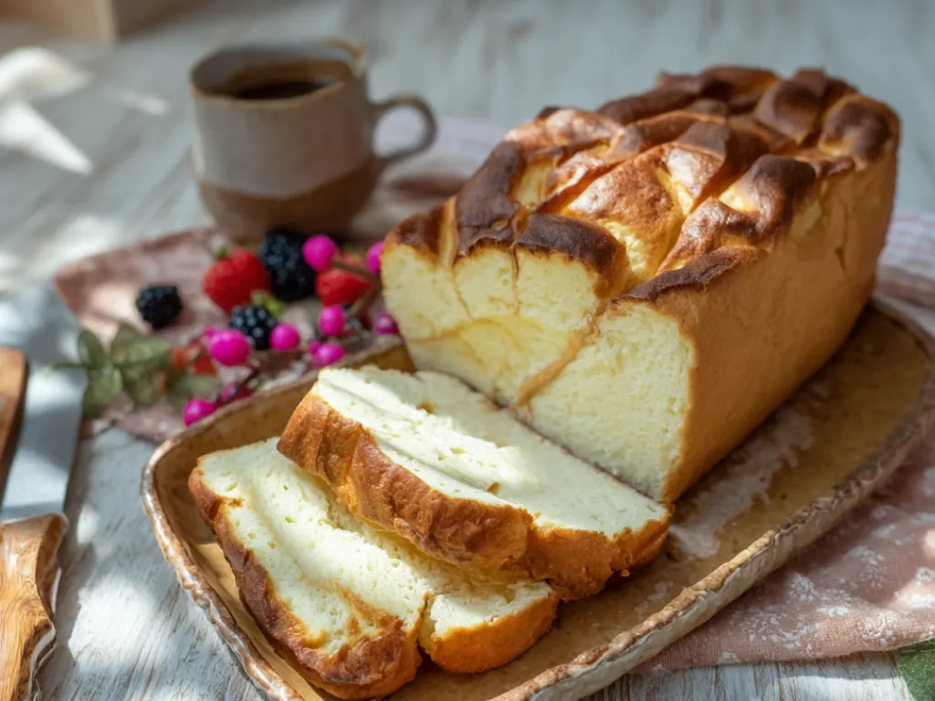 Toasted cottage cheese cloud bread with almond butter