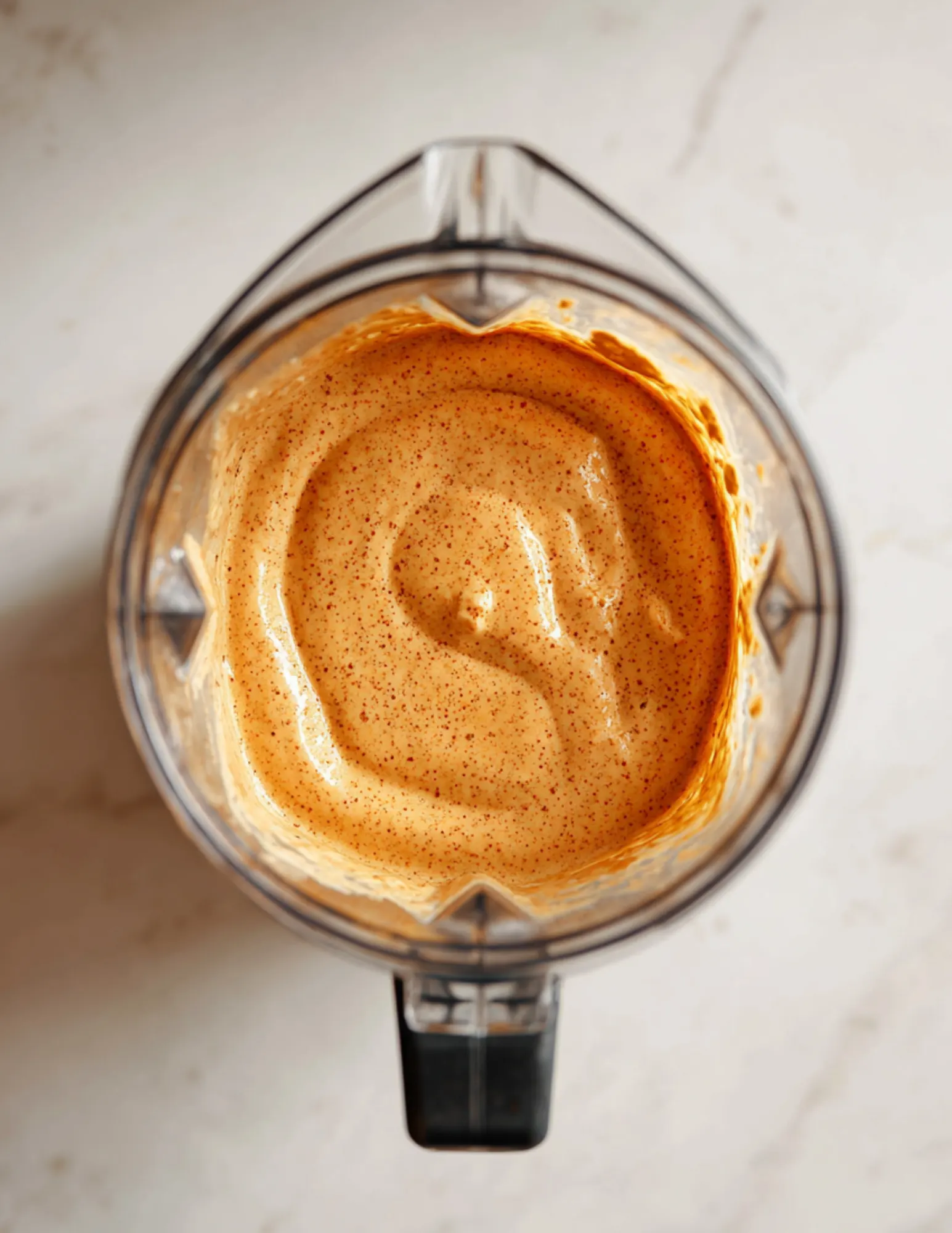 Blended pumpkin protein pancake batter
