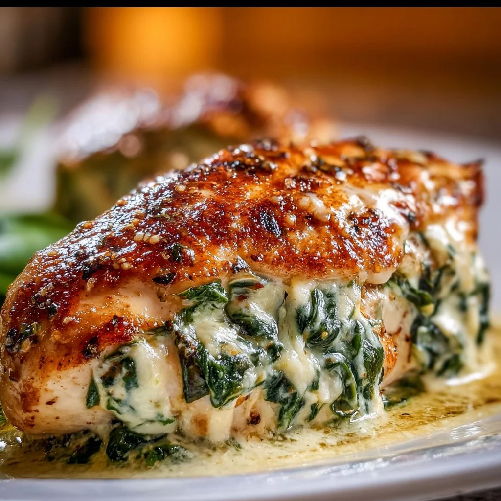 Cream Cheese Spinach Stuffed Chicken Breast recipe for a delicious meal